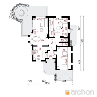  Maja tulinelgis 2 1. korruse plaan