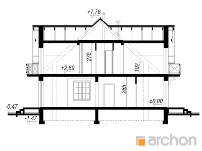 Maja purskkaevu juures lõige