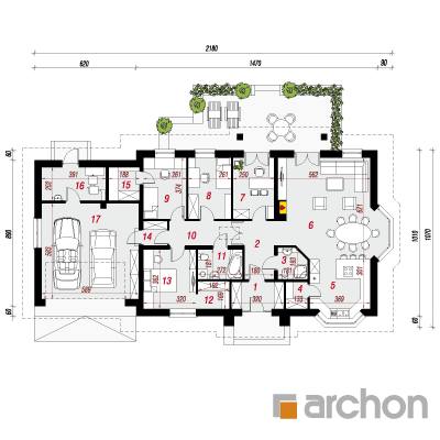  Maja kalevikeppides (G2N) 1. korruse plaan