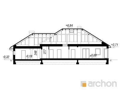 Maja kalevikeppides (G2N) lõige