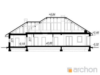 Maja kalevikeppides (N) lõige