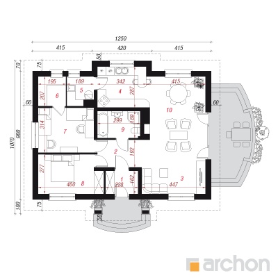  Maja gasaaniates 1. korruse plaan