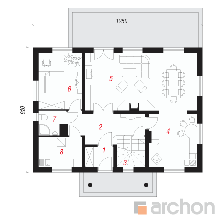  Maja gladioolides 2 1. korruse plaan