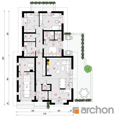 Maja sinningiates 1. korruse plaan