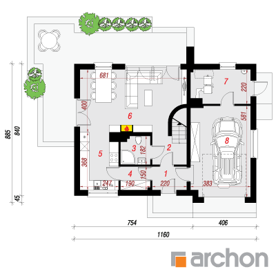  Maja klarkiates 1. korruse plaan