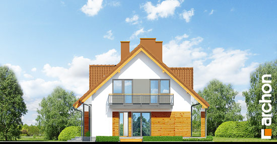 Maja kuld-nõelköites vaade