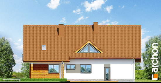 Maja kuld-nõelköites vaade