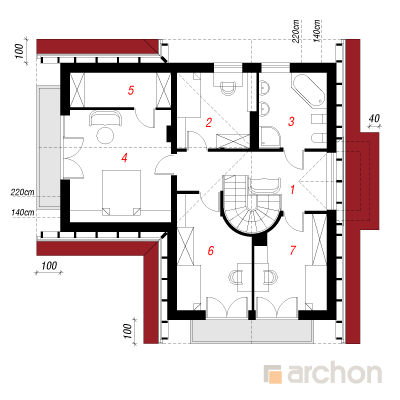  Maja mäekesel 4 2. korruse plaan