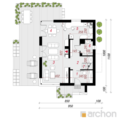  Maja oga-annoonades 1. korruse plaan