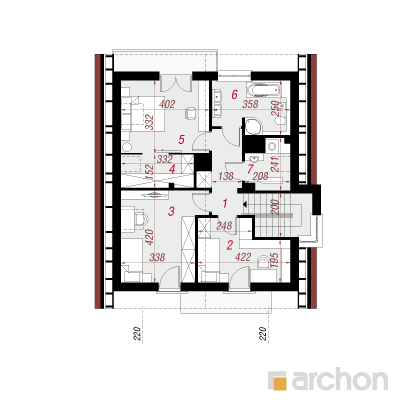  Maja oga-annoonades 2. korruse plaan