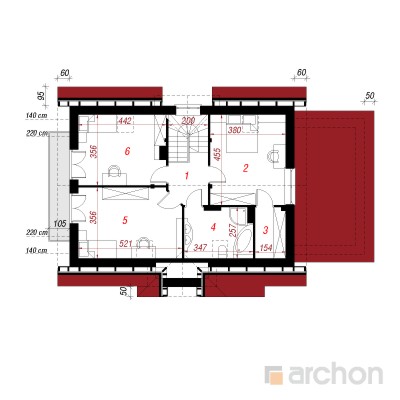  Maja hernestes 2 2. korruse plaan