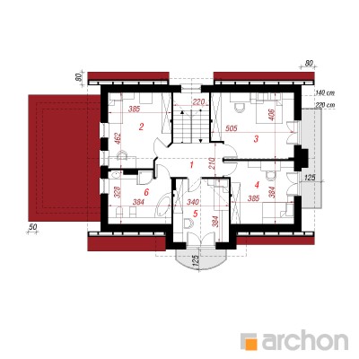  Maja hernestes 3 2. korruse plaan