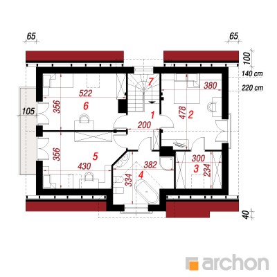  Maja hernestes 4 2. korruse plaan