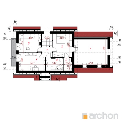  Maja hernestes (G2) 2. korruse plaan
