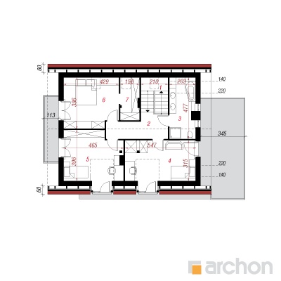  Maja guajaavides 2. korruse plaan