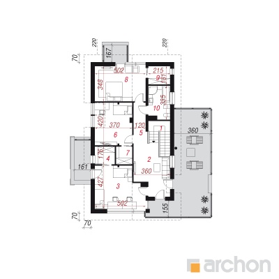  Maja gunnerates 2. korruse plaan