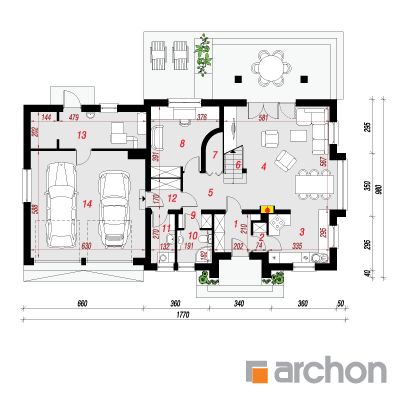  Maja hüatsintides (G2) 1. korruse plaan