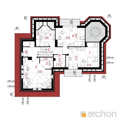 Maja hibiskides 2. korruse plaan