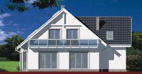 Maja hortensiates vaade