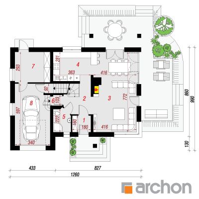  Maja Idared'ides (P) 1. korruse plaan