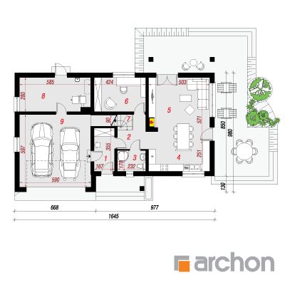  Maja Idared`ides 2 (G2) 1. korruse plaan
