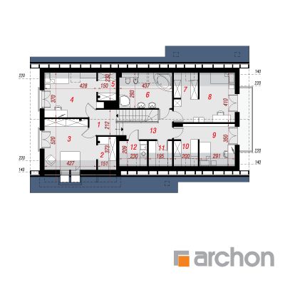 Maja Idared`ides 2 (G2) 2. korruse plaan