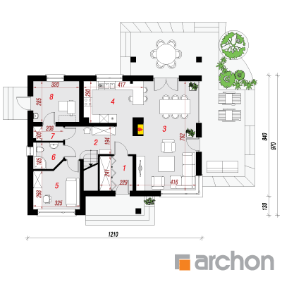  Maja Idared'ides 3 1. korruse plaan