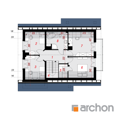  Maja Idared'ides 3 2. korruse plaan
