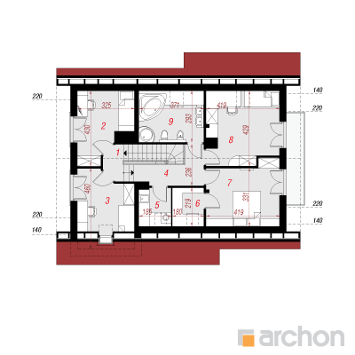  Maja Idared'ides 2. korruse plaan