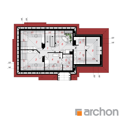  Maja indigopõõsastes (G2) 2. korruse plaan