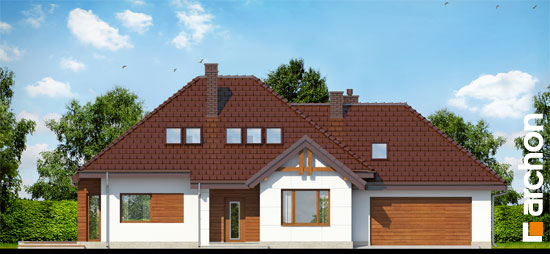 Maja indigopõõsastes (G2) vaade