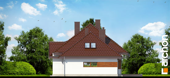 Maja indigopõõsastes (G2) vaade