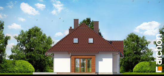 Maja indigopõõsastes (G2) vaade