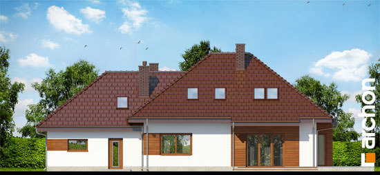 Maja indigopõõsastes (G2) vaade