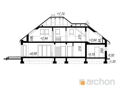 Maja indigopõõsastes lõige