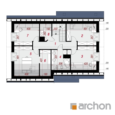  Maja õunapuudes (G2) 2. korruse plaan
