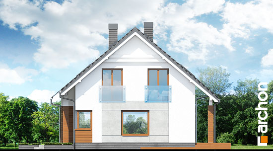 Maja õunapuudes vaade