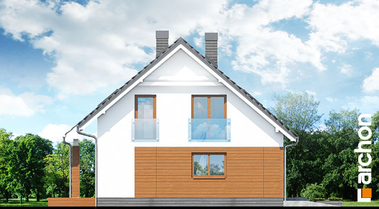 Maja õunapuudes vaade