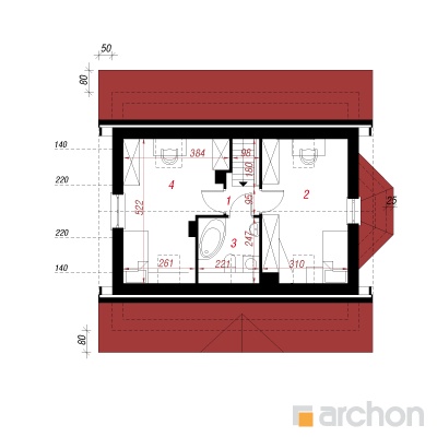  Maja marjades (PD) 2. korruse plaan