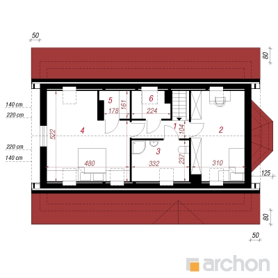  Maja marjades 2 (PD) 2. korruse plaan