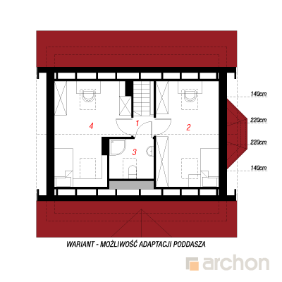  Maja marjades 2. korruse plaan