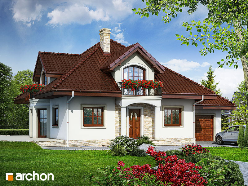 Maja jasmiinides (P) eestvaade