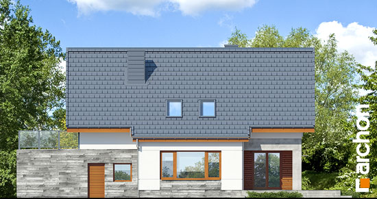 Maja leetpõõsastes (G2) vaade