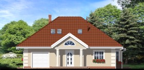 Maja punastes pihlakates 2 vaade