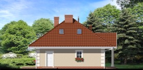 Maja punastes pihlakates 2 vaade