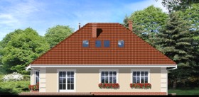 Maja punastes pihlakates 2 vaade