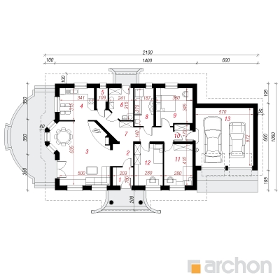  Maja punastes pihlakates 4 (G2) 1. korruse plaan