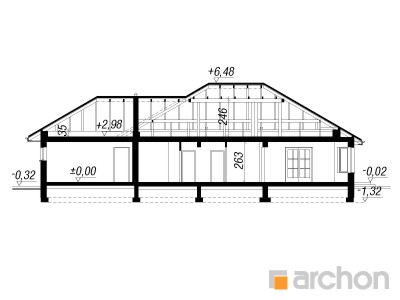 Maja punastes pihlakates (G2) lõige