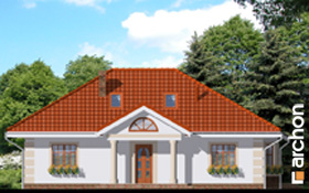 Maja punastes pihlakates (PD) vaade