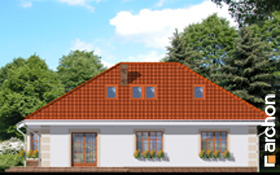 Maja punastes pihlakates (PD) vaade